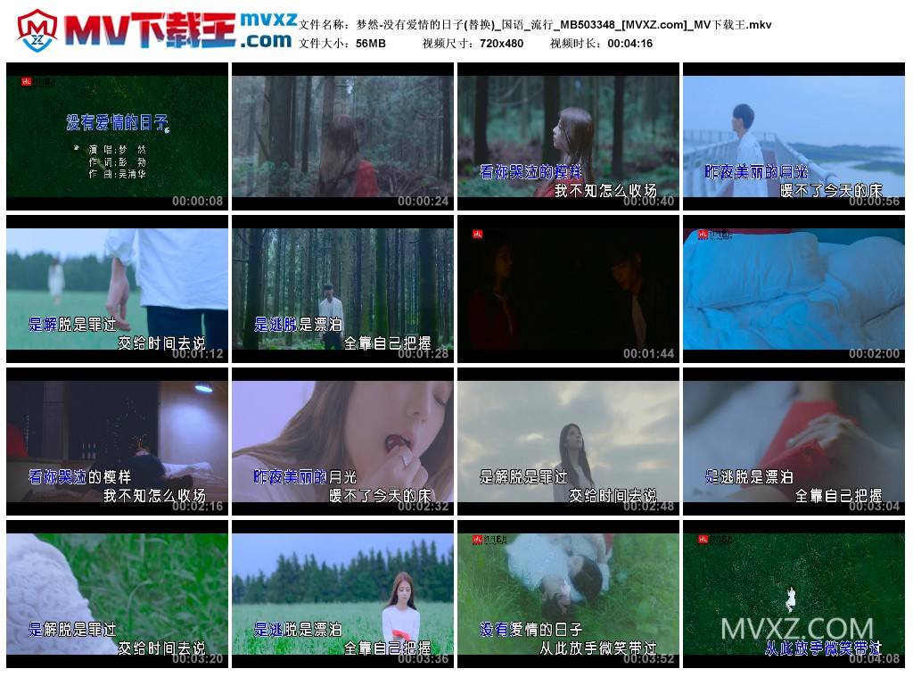 梦然-没有爱情的日子(替换)_国语_流行_MB503348